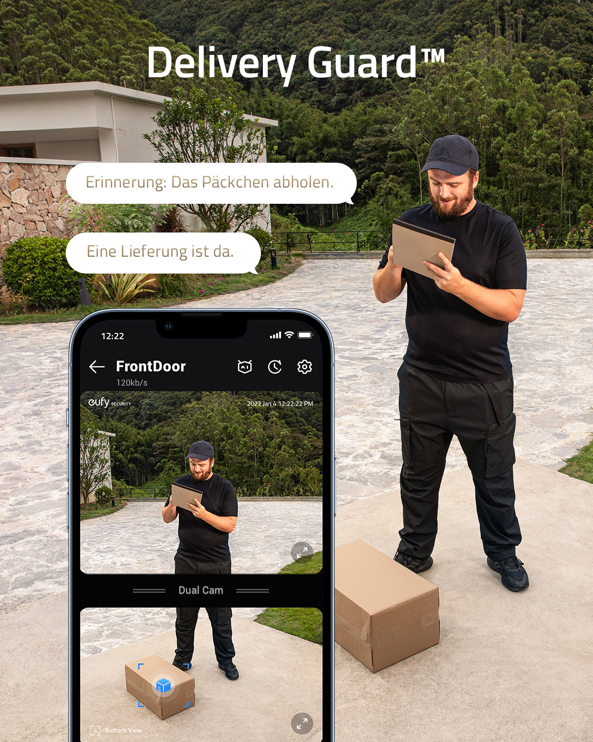 Video Doorbell S330 + Solar Wall Light Cam S120