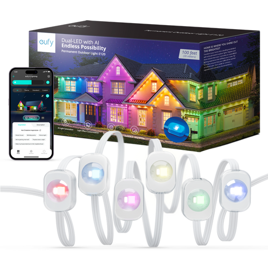 eufy Permanent Outdoor Light E120 (100ft with 60 Lights)