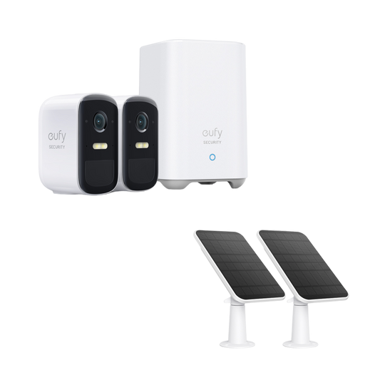 eufyCam 2C Pro and  eufyCam Solar Panel Charger(2-Pack)