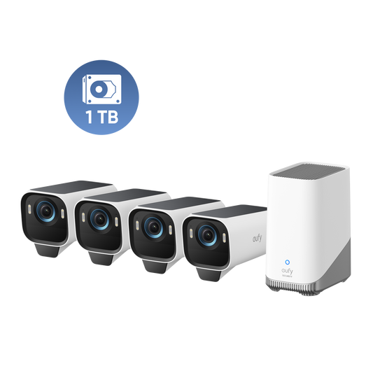 eufyCam S3 Pro 4-Cam Kit + 1 TB Hard Drive